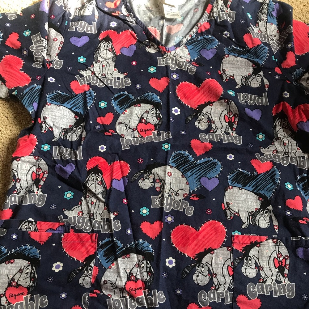 Eeyore scrub top